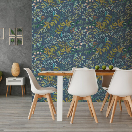 60x120 cm blue wall tiles with floral patterns, matt finish, A4H924 Majorele #2