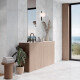 Large-format 100x100 marble-effect porcelain tiles with veining, gloss finish A4H944 Saffire Pearl #6
