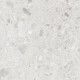 Glazed porcelain stoneware floor tiles, 60x120, Ivory, light grey, matt, rectified, A4H95, terrazzo #1
