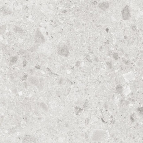 Glazed porcelain stoneware floor tiles, 60x120, Ivory, light grey, matt, rectified, A4H95, terrazzo #5