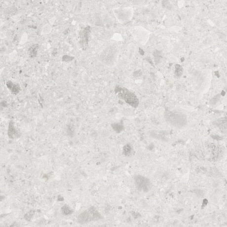 Glazed porcelain stoneware floor tiles, 60x120, Ivory, light grey, matt, rectified, A4H95, terrazzo #6