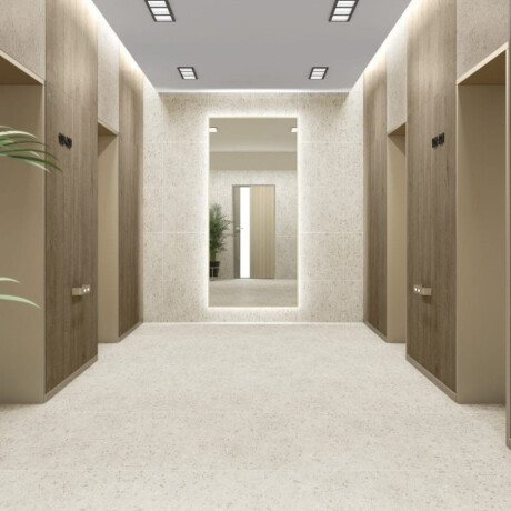 Glazed porcelain stoneware floor tiles, 60x120, Sand matt, rectified, A4H96, Terrazzo #1