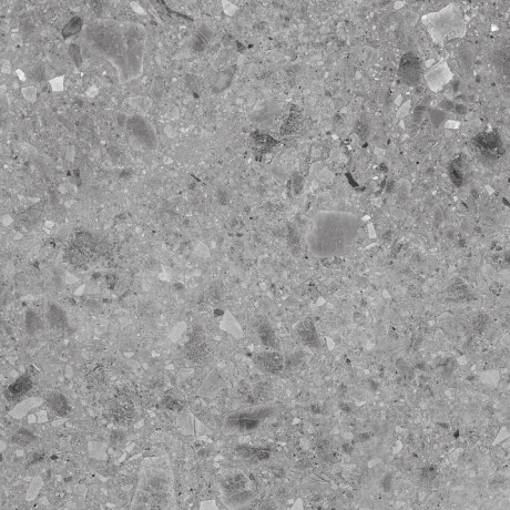 Glazed porcelain stoneware floor tiles, 60x120, Grey (matt), rectified, A4H97, Terrazzo #6