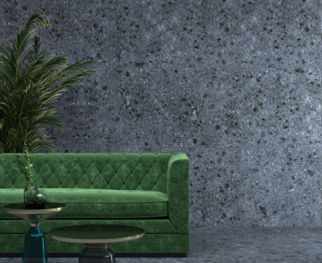 Glazed porcelain stoneware floor tiles, 60x120, Anthracite matt, rectified, A4H98, Terrazzo