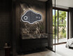 Irregular Mirror LED Lighted decorative design C223 #10