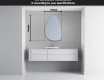 Irregular Mirror LED Lighted decorative design D221 #4