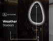 Irregular Mirror LED Lighted decorative design B222 #8