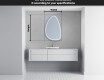 Irregular Mirror LED Lighted decorative design B223 #5