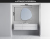 Irregular Mirror LED Lighted decorative design EG221 #4