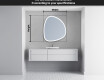 Irregular Mirror LED Lighted decorative design EG222 #4