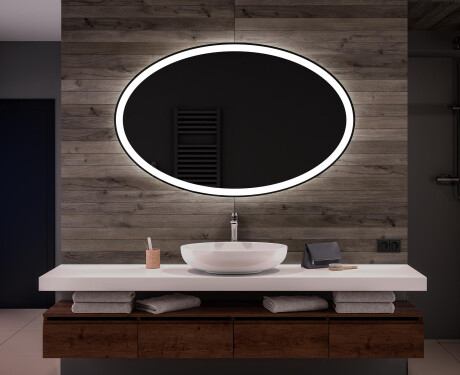 Backlit LED Bathroom Mirror L74 #1