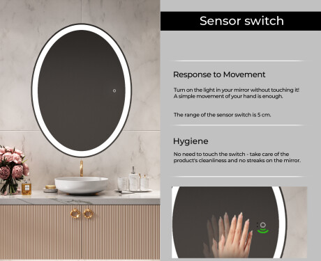 Backlit LED Bathroom Mirror LED74 #4