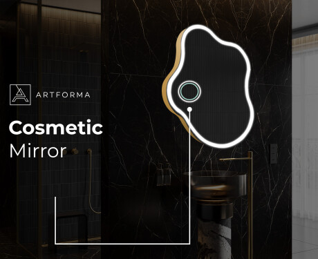 Irregular Mirror LED Lighted decorative design EM222 #6