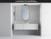 Irregular Mirror LED Lighted decorative design F221 #4