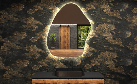 Irregular Mirror LED Lighted decorative design G222