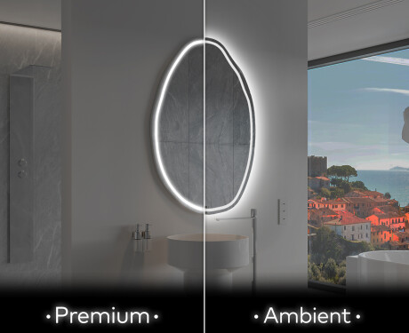Irregular Mirror LED Lighted decorative design U223