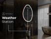 Irregular Mirror LED Lighted decorative design U223 #8