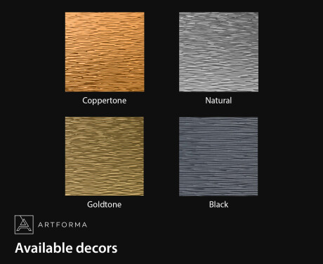 Irregular mirror with a modern metal frame L290 #2