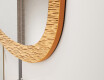 Irregular mirror with a modern metal frame L290 #3