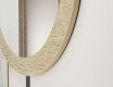 Round mirror with decorative metal finish L288 #3