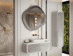 Custom-sized mirror in a stylish metal frame L291