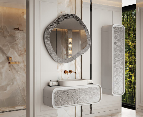 Custom-sized mirror in a stylish metal frame L291