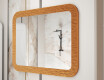 Rounded mirror in a metal frame L287 #4