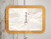 Rounded mirror in a metal frame L287 #5