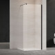 Walk-in enclosure transparent glass black profile #2