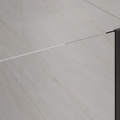 Walk-in enclosure transparent glass black profile #3