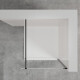 Walk-in enclosure transparent glass black profile #4