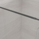 Walk-in enclosure transparent glass black profile #5