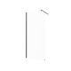 Walk-in enclosure transparent glass black profile #6