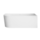 Astri freestanding wall-mounted bathtub, 150 cm, right-sided, complete with a drain trap, plug, and an elegant overflow #4