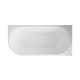 Astri freestanding wall-mounted bathtub, 150 cm, right-sided, complete with a drain trap, plug, and an elegant overflow #5