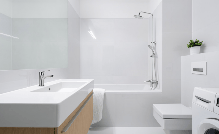 Rainshower Dokos with bath mixer chrome