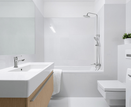 Rainshower Dokos with bath mixer chrome