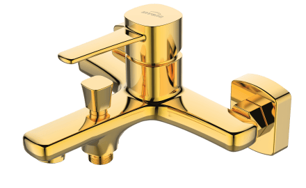 Glamour gold bath mixer