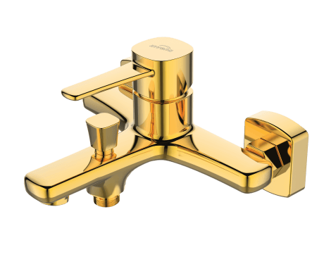 Glamour gold bath mixer