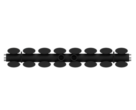 Vertical Decorative Radiator with Mounting Kit, Black #2