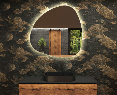 Irregular Mirror LED Lighted decorative design J221