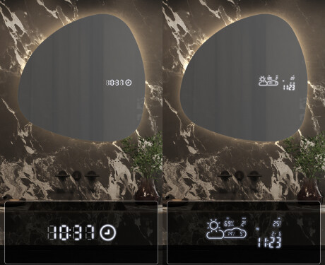 Irregular Mirror LED Lighted decorative design J221 #7