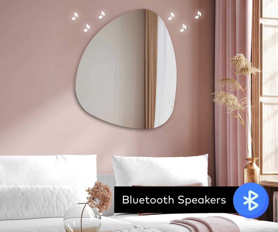 Lighted wall mirror for clearance bedroom