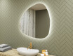 Irregular Mirror LED Lighted decorative design 74x74cm with cool LED color 7000K, warm color 3000K, or neutral color 4500K
