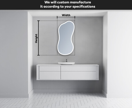 Irregular Mirror LED Lighted decorative design K222 #4