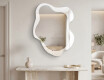 Organic irregular LED bathroom mirror - Alméa - harmonious form #2