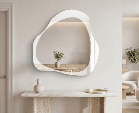 Minimalist bathroom mirror – Élya – drop shape #2