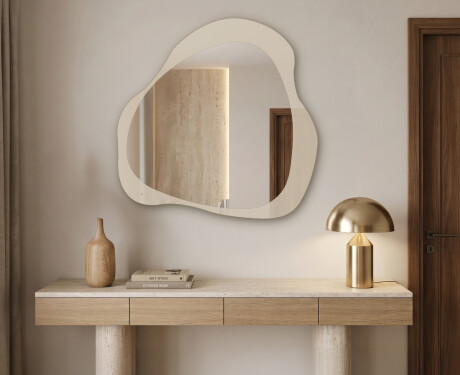 Minimalist bathroom mirror – Élya – drop shape #3