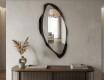 Organic LED bathroom mirror - Flévia - dynamic shape