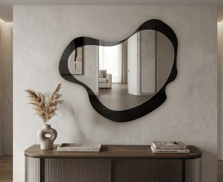 Organic irregular LED bathroom mirror - Nuvelle - modern design